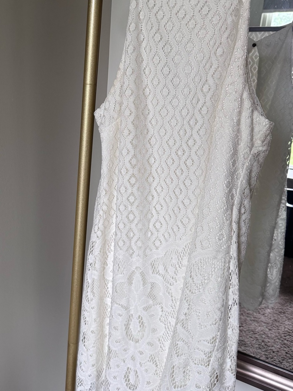 Xtraordinary White Lace Mini Dress